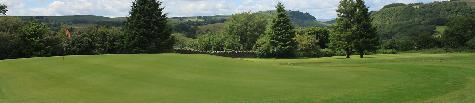 View of golf course green